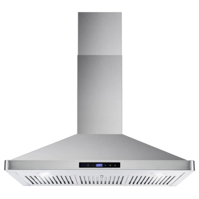Cosmo 36 In. Ducted Range Hood in Stainless Steel with Touch Controls, LED Lighting and Permanent Filters COS-63190S