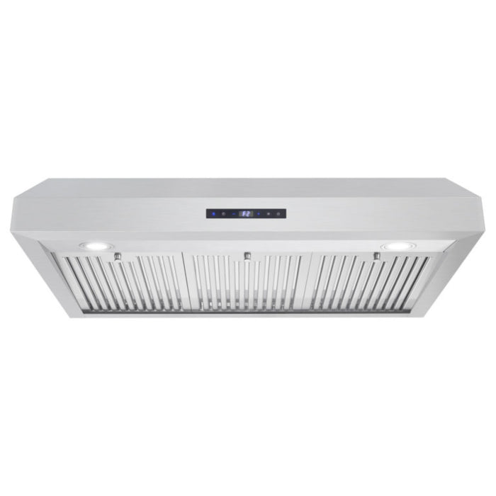 Cosmo 36 In. Under Cabinet Range Hood with Digital Touch Controls, 3-Speed Fan, LED Lights and Permanent Filters in Stainless Steel UMC36